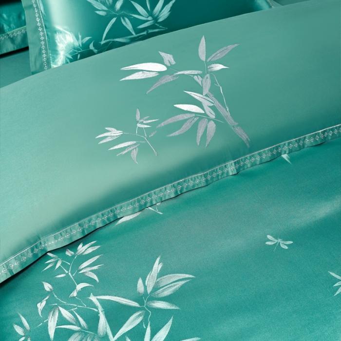 91家纺网 家纺一手货源 找家纺 天丝刺绣贡缎提花全棉四件套