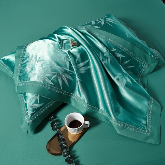 91家纺网 家纺一手货源 找家纺 天丝刺绣贡缎提花全棉四件套