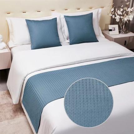 91家纺网 家纺一手货源 找家纺 总安力森/诚臻酒店用品 床尾巾纯色酒店专用床上用品搭巾床旗高端轻奢民宿宾馆简约床盖 不接受退货