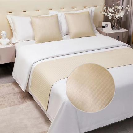 91家纺网 家纺一手货源 找家纺 总安力森/诚臻酒店用品 床尾巾纯色酒店专用床上用品搭巾床旗高端轻奢民宿宾馆简约床盖 不接受退货