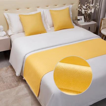 91家纺网 家纺一手货源 找家纺 总安力森/诚臻酒店用品 床尾巾纯色酒店专用床上用品搭巾床旗高端轻奢民宿宾馆简约床盖 不接受退货