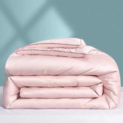 91家纺网 家纺一手货源 找家纺 蝴桐家纺 超柔竹棉双宫桑蚕丝被二合一子母被 夏凉被 春秋被 加厚冬被 四季被 婚庆被子