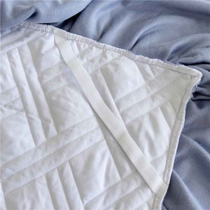 91家纺网 家纺一手货源 找家纺 十个点家纺 2024新款牛奶绒单床裙-欣雅 浅宝蓝