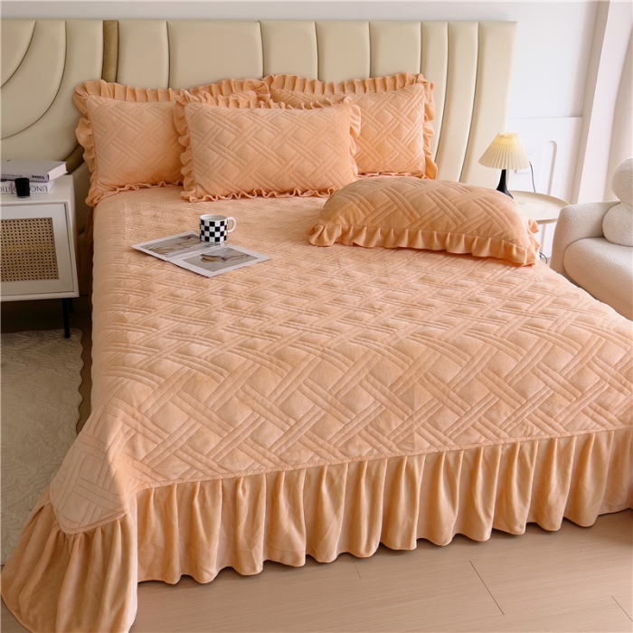 91家纺网 家纺一手货源 找家纺 （总）十个点家纺 2024新款牛奶绒欣雅系列单床盖