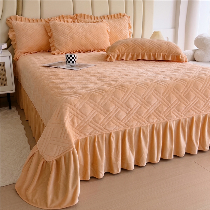 91家纺网 家纺一手货源 找家纺 （总）十个点家纺 2024新款牛奶绒欣雅系列单床盖