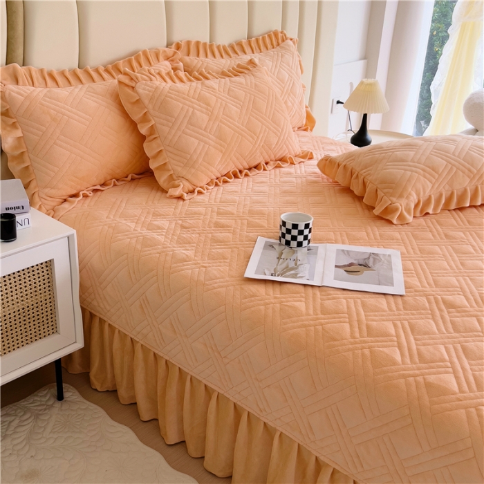 91家纺网 家纺一手货源 找家纺 （总）十个点家纺 2024新款牛奶绒欣雅系列单床盖