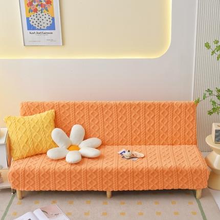 91家纺网 家纺一手货源 找家纺 （总）启博家纺 2023新款简约提花绒无扶手沙发套