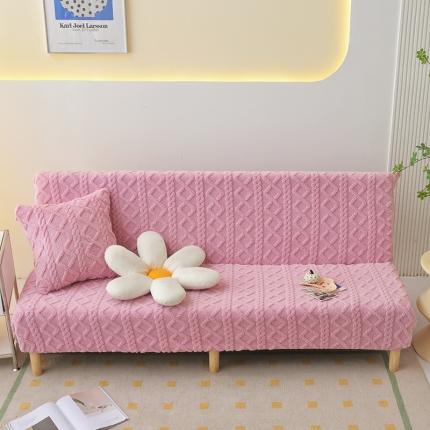 91家纺网 家纺一手货源 找家纺 （总）启博家纺 2023新款简约提花绒无扶手沙发套