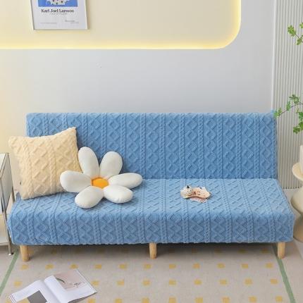 91家纺网 家纺一手货源 找家纺 （总）启博家纺 2023新款简约提花绒无扶手沙发套