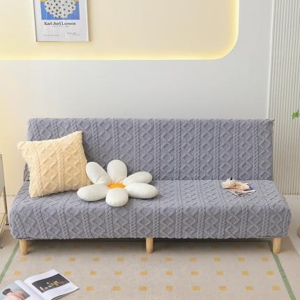 91家纺网 家纺一手货源 找家纺 （总）启博家纺 2023新款简约提花绒无扶手沙发套