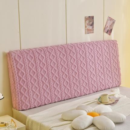 91家纺网 家纺一手货源 找家纺 （总）启博家纺 2023新款简约提花绒床头罩