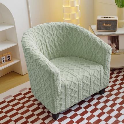 91家纺网 家纺一手货源 找家纺 （总）启博家纺 2023新款保暖卡座单人沙发套半圆沙发套