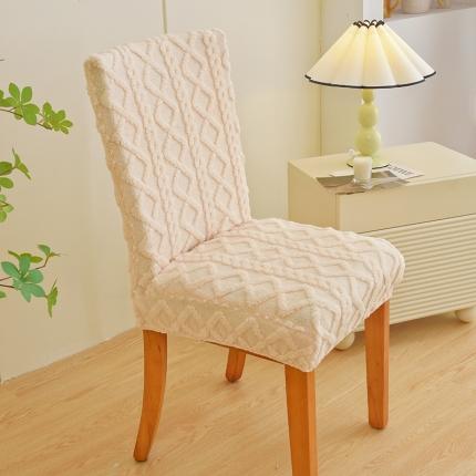 91家纺网 家纺一手货源 找家纺 启博家纺 2023新款保暖简约提花绒椅子套 米咖