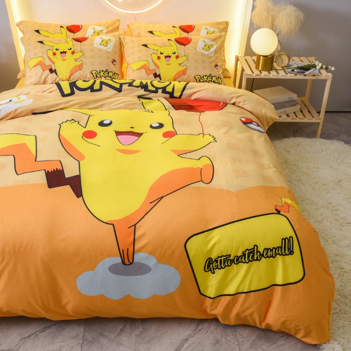 91家纺网 家纺一手货源 找家纺 ds生活馆2025新款大版卡通水晶牛奶珊瑚绒单被套三四件套 气球皮卡