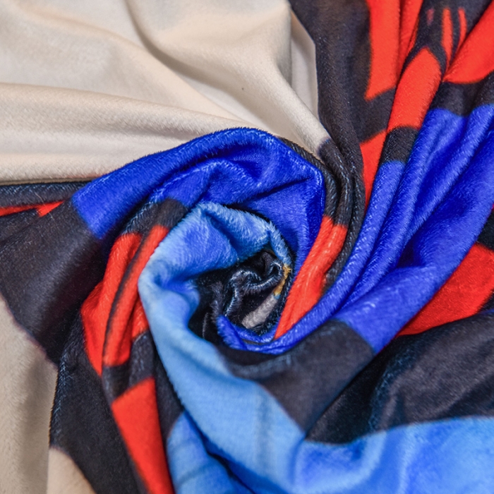 91家纺网 家纺一手货源 找家纺 ds生活馆2025新款大版卡通水晶牛奶珊瑚绒单被套三四件套 蜘蛛人