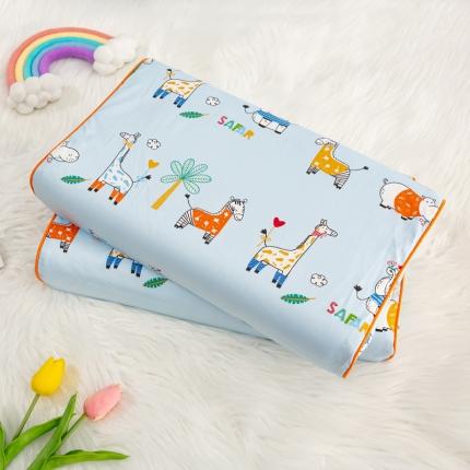 萌番宝 2023新款A类60支全棉卡通儿童乳胶枕幼儿园枕午睡枕 疯狂动物城