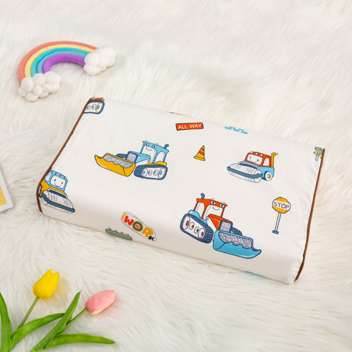 91家纺网 家纺一手货源 找家纺 萌番宝 2023新款A类60支全棉卡通儿童乳胶枕幼儿园枕午睡枕 乐挖挖