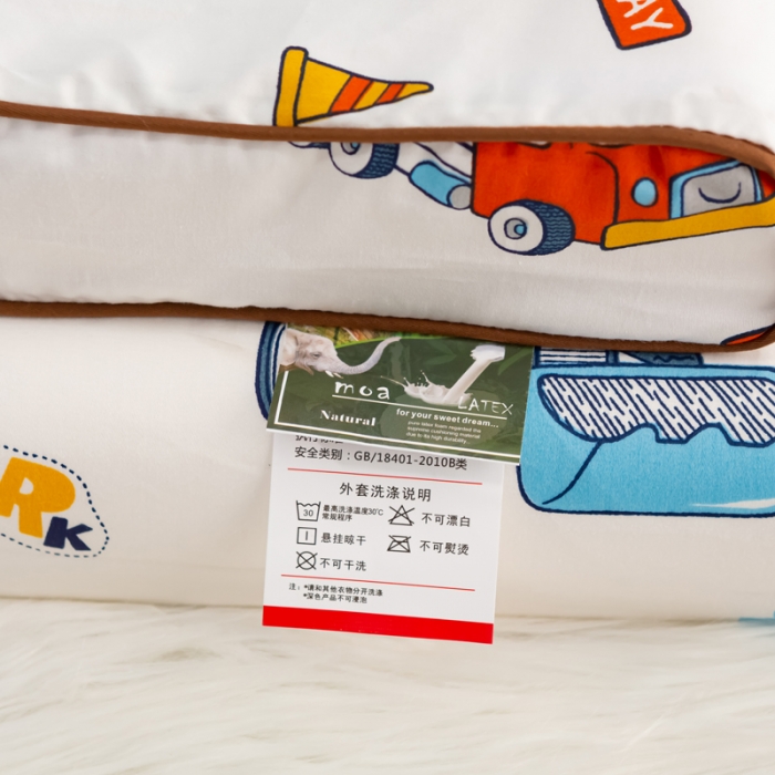 91家纺网 家纺一手货源 找家纺 萌番宝 2023新款A类60支全棉卡通儿童乳胶枕幼儿园枕午睡枕 乐挖挖