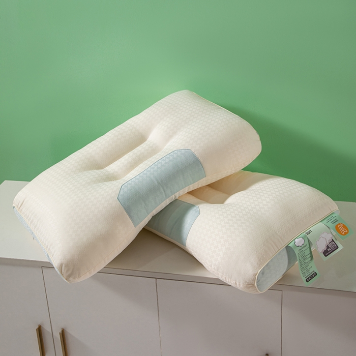 91家纺网 家纺一手货源 找家纺 （总）爱来伊家纺 2023新款针织云朵舒适按摩枕枕头枕芯