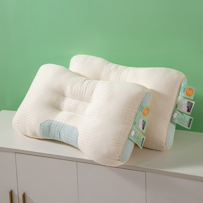 91家纺网 家纺一手货源 找家纺 （总）爱来伊家纺 2023新款针织云朵舒适按摩枕枕头枕芯