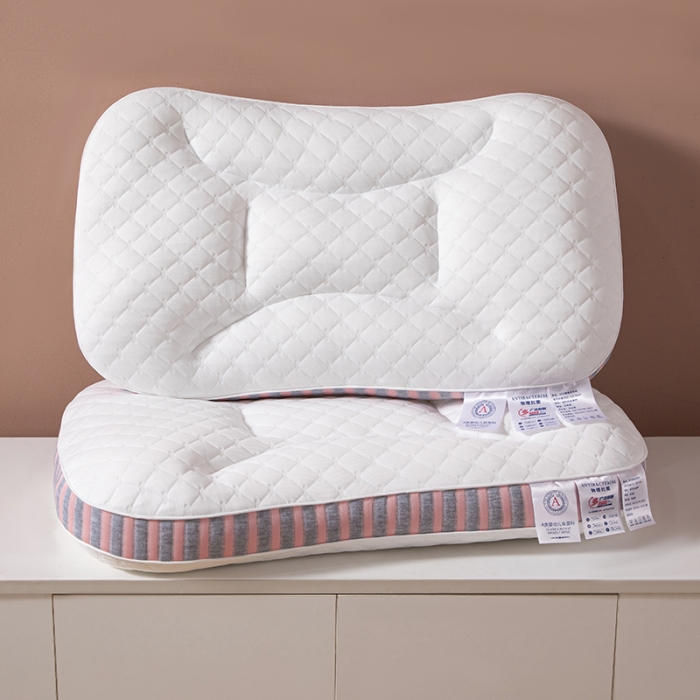 91家纺网 家纺一手货源 找家纺 爱来伊家纺 2023新款SPA深睡记忆枕护颈枕枕头枕芯 SPA深睡记忆枕-粉