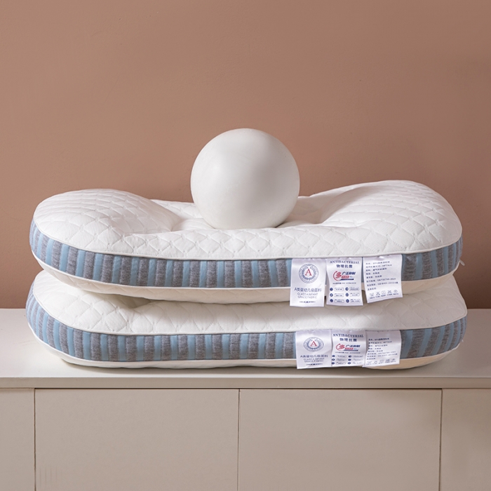 91家纺网 家纺一手货源 找家纺 爱来伊家纺 2023新款SPA深睡记忆枕护颈枕枕头枕芯 SPA深睡记忆枕-蓝