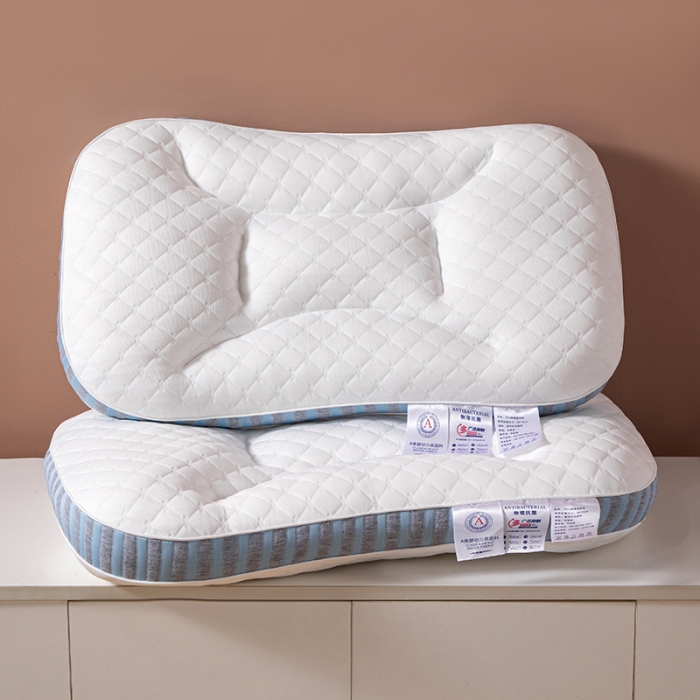 91家纺网 家纺一手货源 找家纺 爱来伊家纺 2023新款SPA深睡记忆枕护颈枕枕头枕芯 SPA深睡记忆枕-蓝