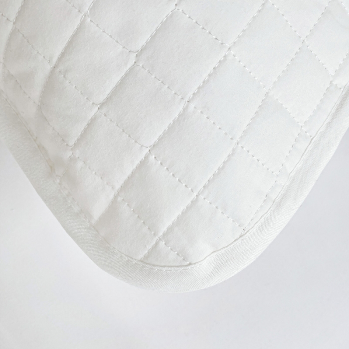 91家纺网 家纺一手货源 找家纺 春雨家居 2024新款全棉隔脏夹棉枕套 白色