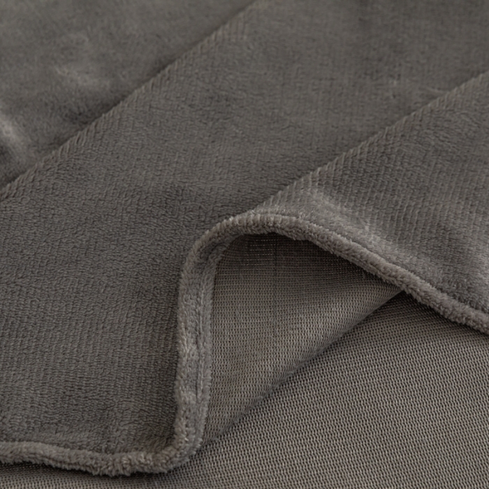 91家纺网 家纺一手货源 找家纺 慕澄家纺 2023新款纯色牛奶绒加厚保暖多功能床单盖毯 床单-墨灰