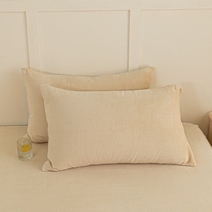 91家纺网 家纺一手货源 找家纺 慕澄家纺 2023新款纯色牛奶绒加厚保暖多功能床单盖毯 床单-驼咖