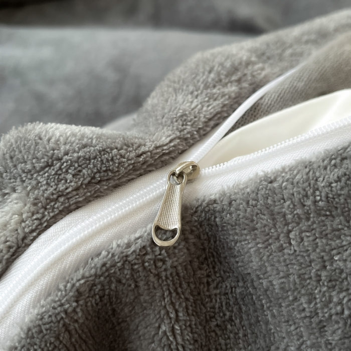 91家纺网 家纺一手货源 找家纺 慕澄家纺 2023新款简约牛奶绒加厚保暖四件套-纯爱 纯爱-墨灰