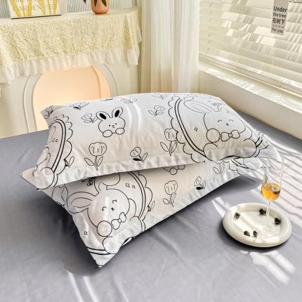 91家纺网 家纺一手货源 找家纺 （总2）漫仙阁家纺 2023新款亲肤棉芦荟棉单品枕套一对