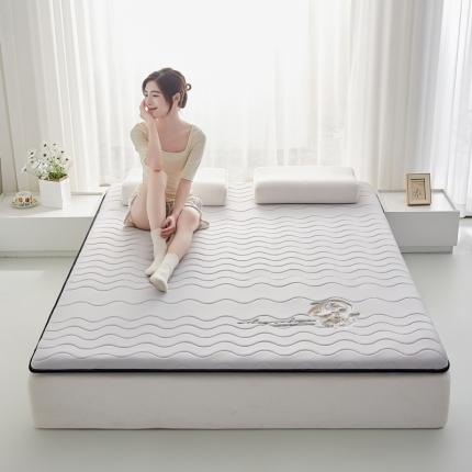 91家纺网 家纺一手货源 找家纺 祁恋婷家居 2023新款A类专版乳胶记忆棉大豆床垫【床垫遮盖物】-款式一 中国龙-灰