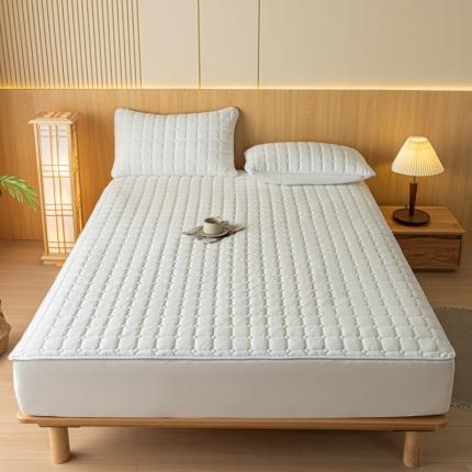 91家纺网 家纺一手货源 找家纺 （总）卡伦 2025新款A类纯棉水洗棉夹棉床笠