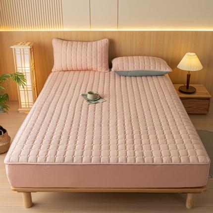 91家纺网 家纺一手货源 找家纺 （总）卡伦 2025新款A类纯棉水洗棉夹棉床笠