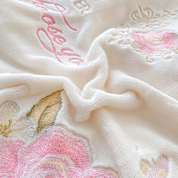 91家纺网 家纺一手货源 找家纺 (总）可以家居 2023新款高克重全消光绣花四件套-伊芙琳