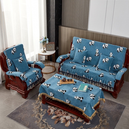 91家纺网 家纺一手货源 找家纺 红木沙发坐垫带靠背加厚实木质沙发坐垫一体防滑老中式海绵座垫子