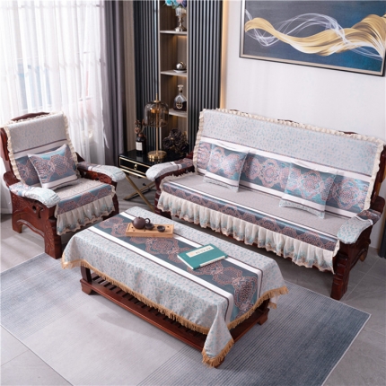 91家纺网 家纺一手货源 找家纺 2023年新款红木沙发坐垫带靠背加厚实木质沙发坐垫