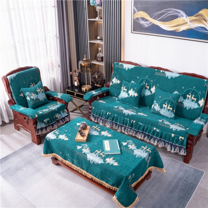 91家纺网 家纺一手货源 找家纺 2023年新款红木沙发坐垫带靠背加厚实木质沙发坐垫