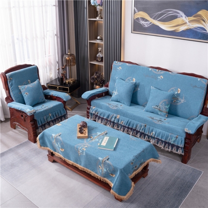 91家纺网 家纺一手货源 找家纺 2023年新款红木沙发坐垫带靠背加厚实木质沙发坐垫