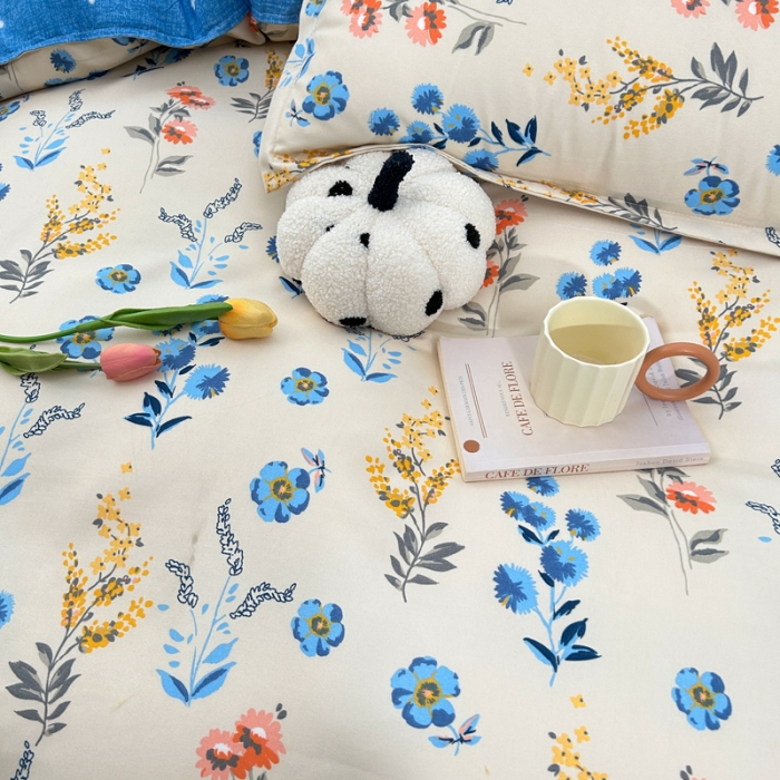 91家纺网 家纺一手货源 找家纺 曼璐 2025直播爆款植物羊绒四件套加厚斜纹磨毛被套套件 柔情蜜语