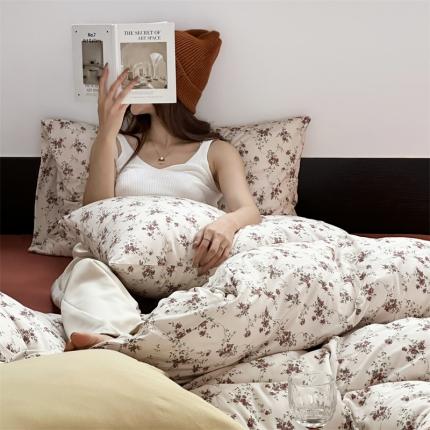 91家纺网 家纺一手货源 找家纺 （总）源启生活2023新款亲肤舒适秋冬全棉针织棉四件套