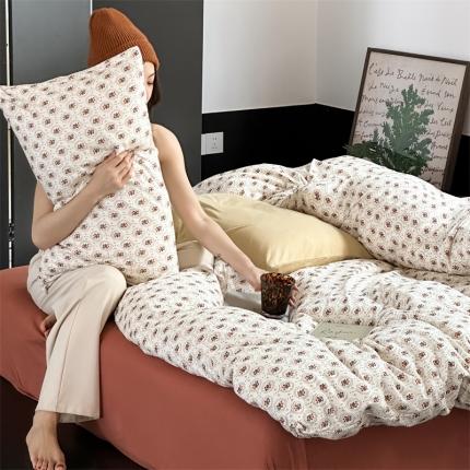 91家纺网 家纺一手货源 找家纺 （总）源启生活2023新款亲肤舒适秋冬全棉针织棉四件套