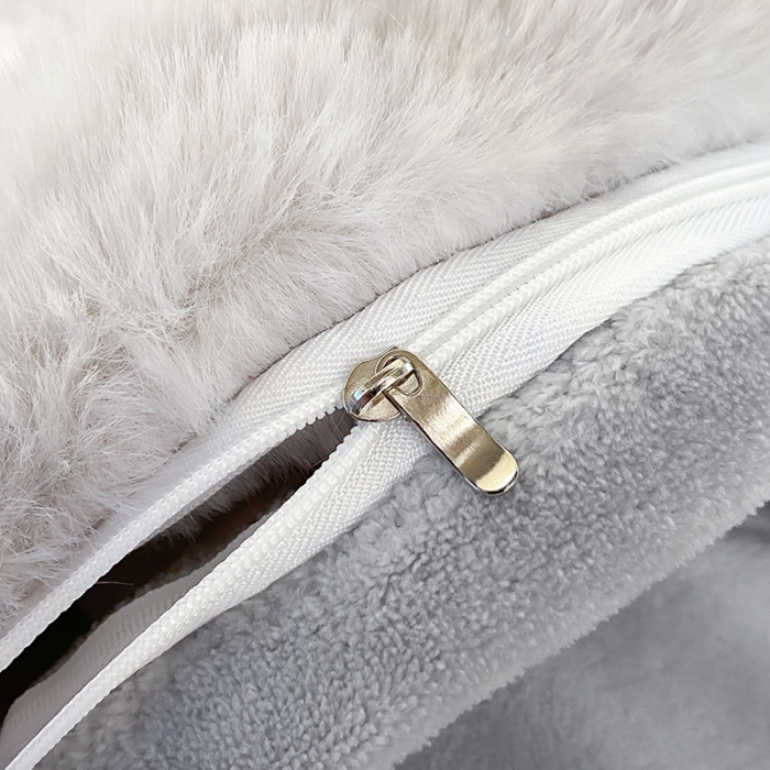 91家纺网 家纺一手货源 找家纺 澳梵 2023新款【极简浪漫】渲染系列-托斯卡纳皮草四件套 渲染-灰