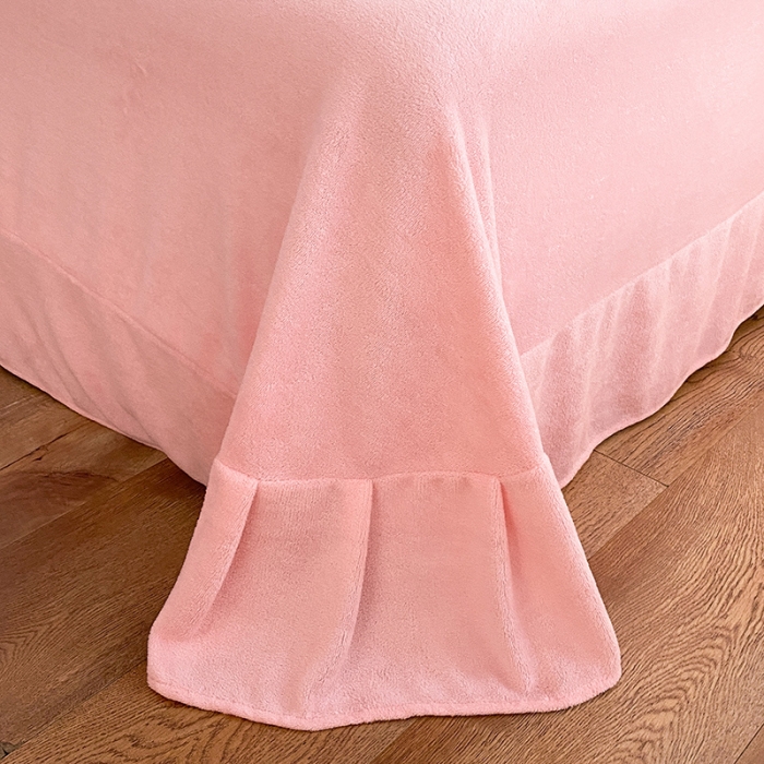 91家纺网 家纺一手货源 找家纺 澳梵 2023新款【极简浪漫】渲染系列-托斯卡纳皮草四件套 渲染-粉