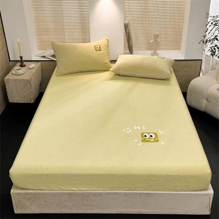 91家纺网 家纺一手货源 找家纺 总 洋铭区（原狠狠爱）2023新款华夫格单品绒床笠