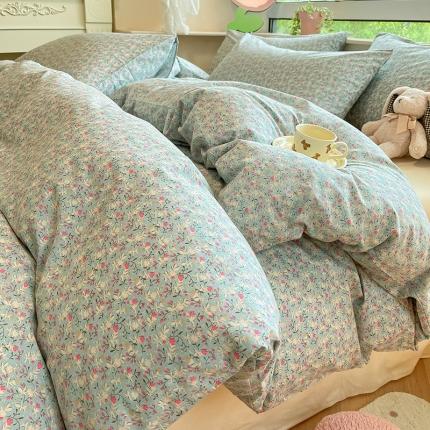 91家纺网 家纺一手货源 找家纺 （总）柠馨 2023新款13376全棉Ins博主风四件套