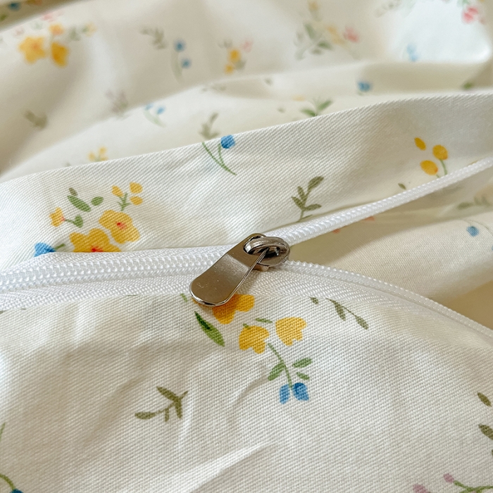 91家纺网 家纺一手货源 找家纺 柠馨 2023新款13376全棉Ins博主风四件套 轻裳