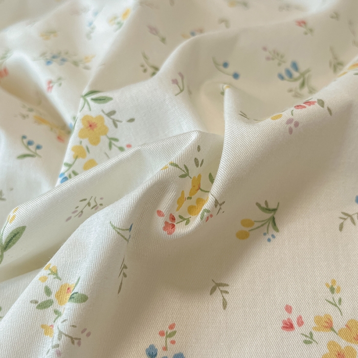 91家纺网 家纺一手货源 找家纺 柠馨 2023新款13376全棉Ins博主风四件套 轻裳