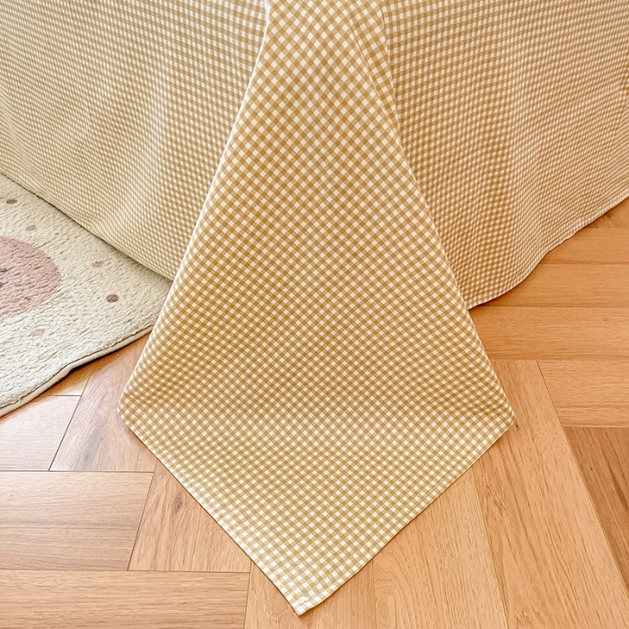 91家纺网 家纺一手货源 找家纺 柠馨 2023新款13376全棉Ins博主风四件套 慵懒猫咪